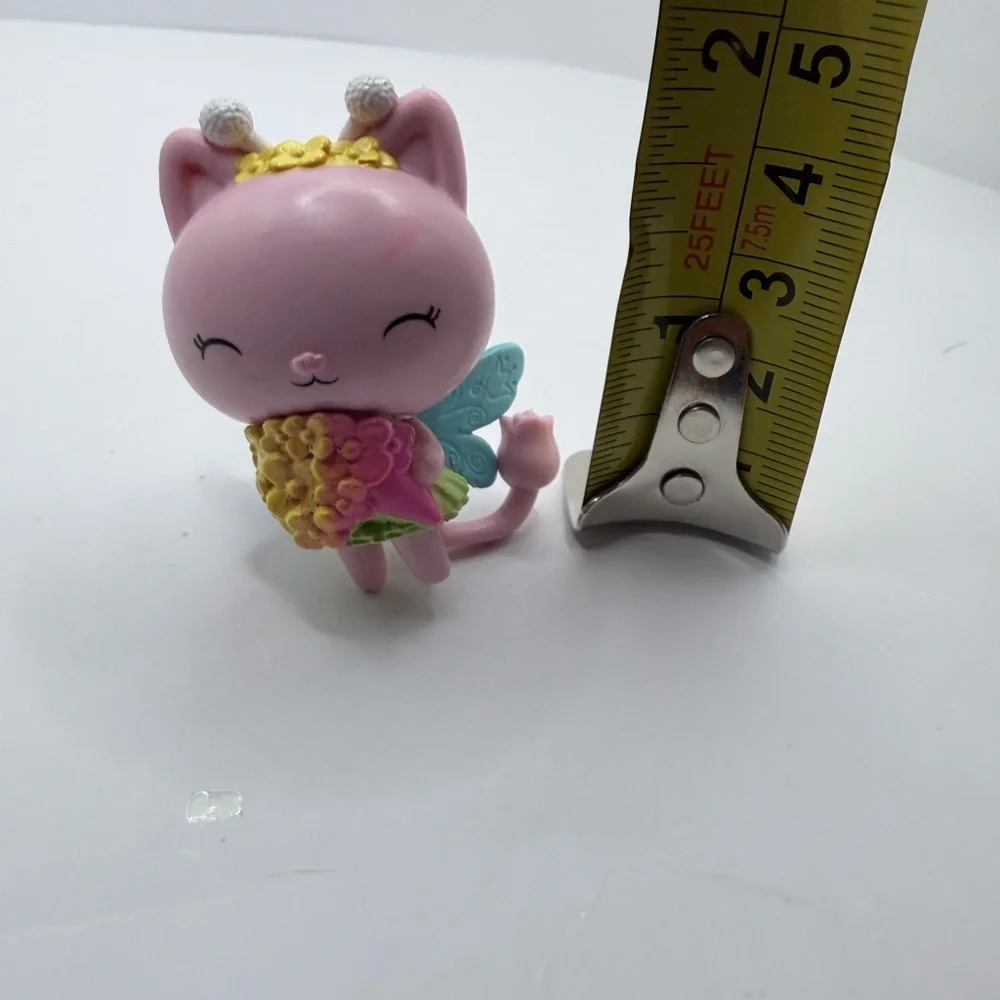 Gabbys Playhouse kitty fairy Pink Cat Figurine Flowers cake topper - Picture 8 of 8